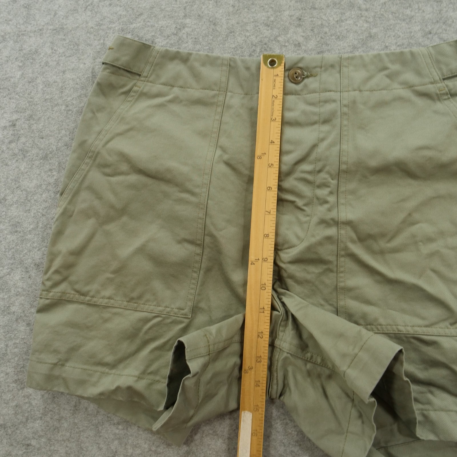 Unless Collective Shorts Mens Larg Egreen Flat Front Chino Streetwear Gorp Core — image 8 of 8